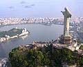 Statue photo from helicopter, Rio de Janeiro, Brazil